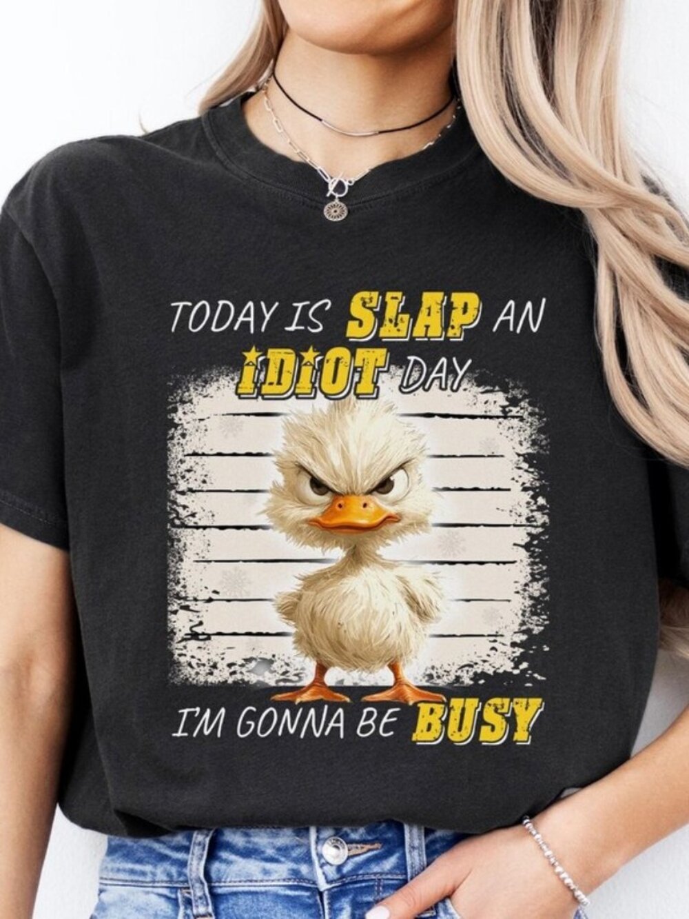 Angry Duck Meme Shirt, Funny Sarcastic Quote Animal Humor Tee